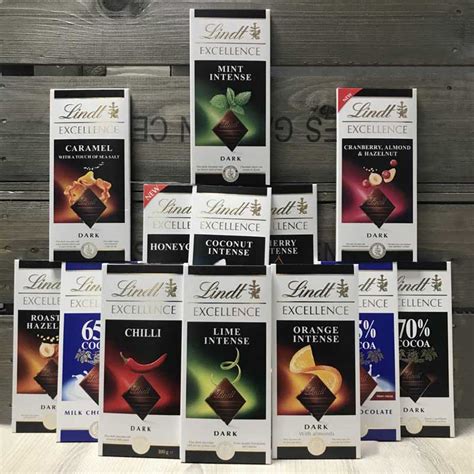 lindt excellence chocolate bars.